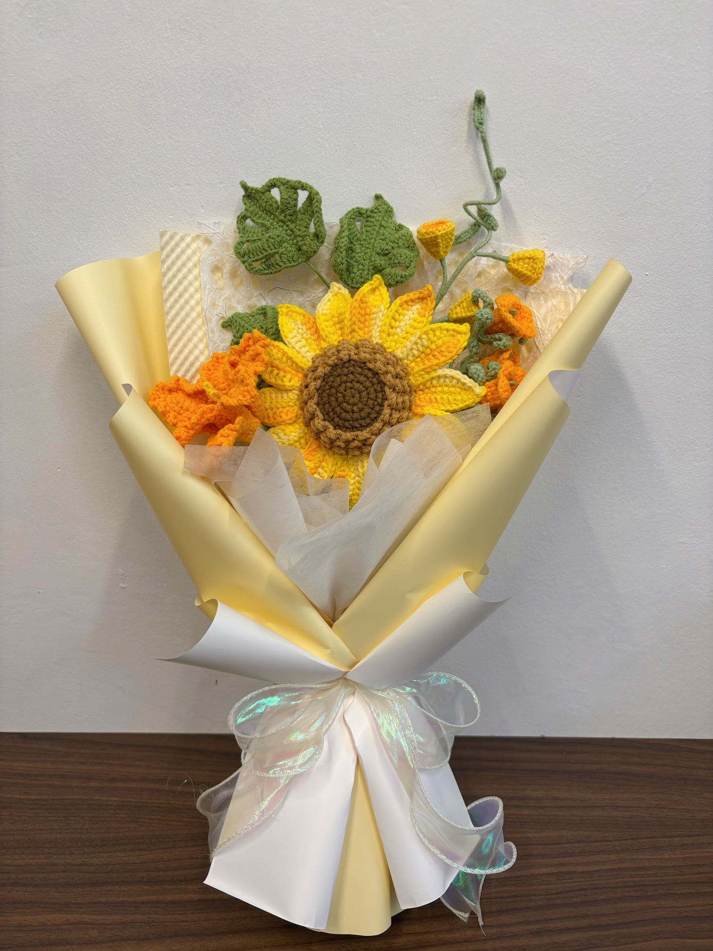Golden Harvest Crochet Bouquet