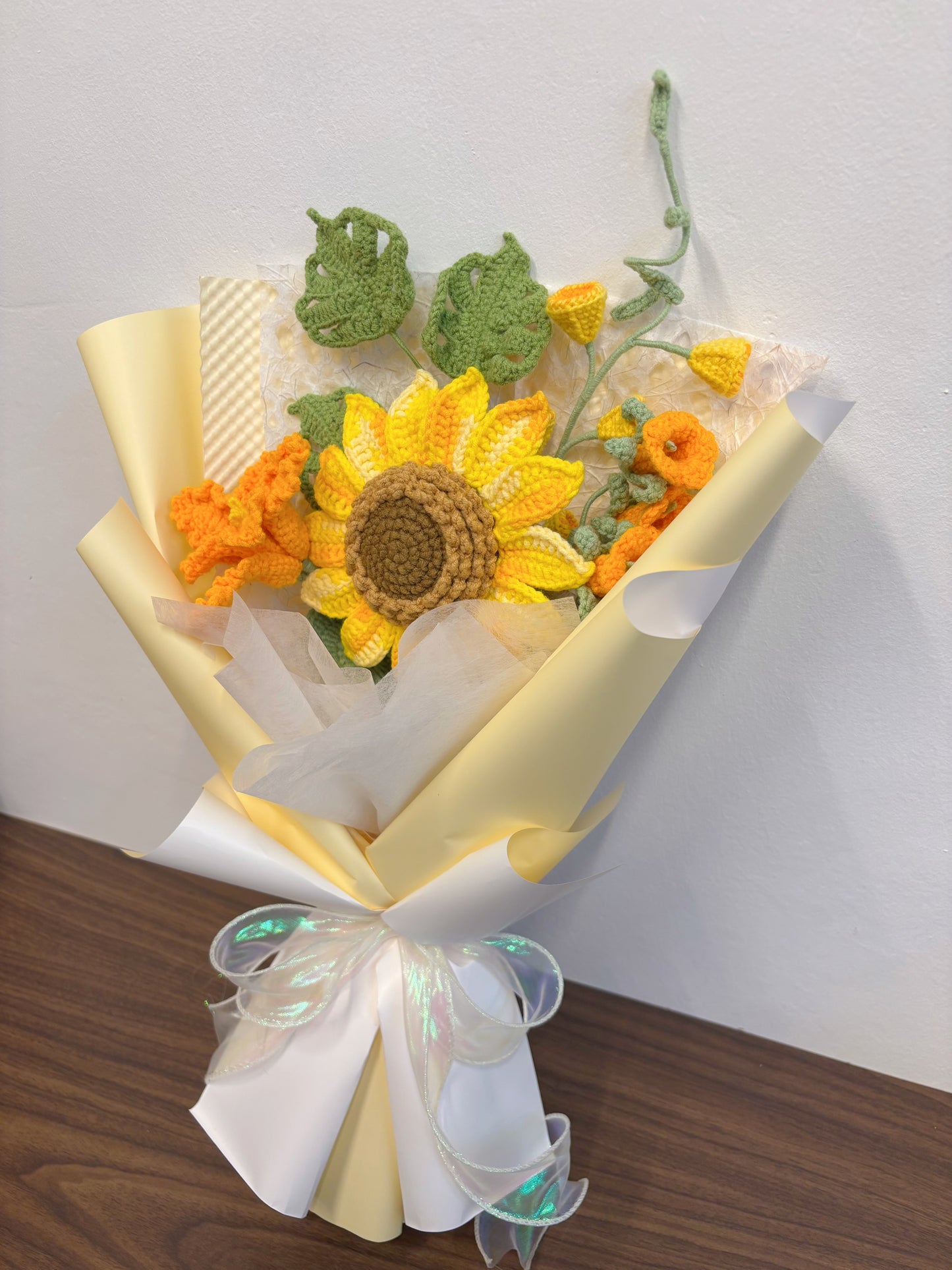 Golden Harvest Crochet Bouquet