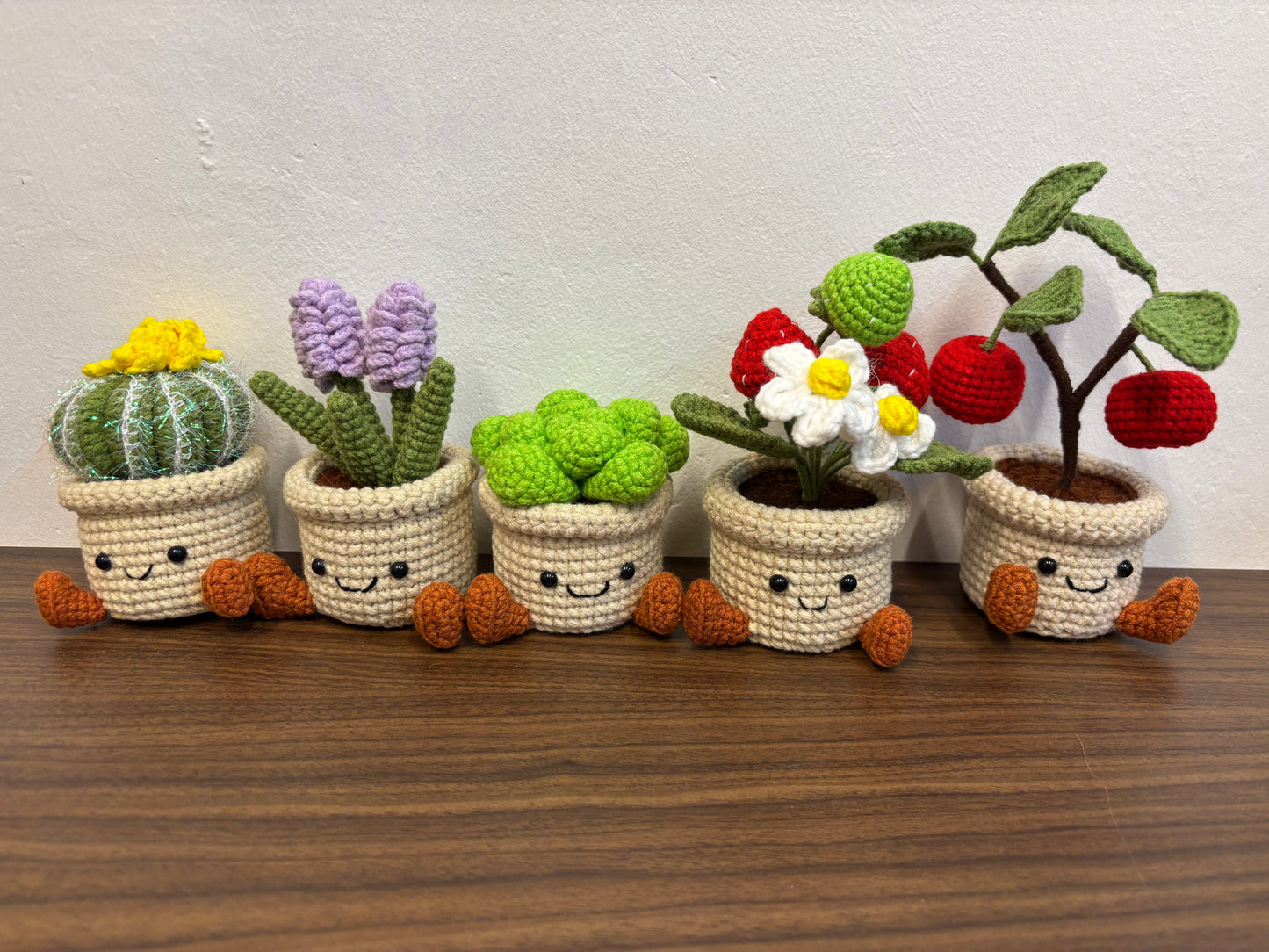 Small Plush-Inspired Crochet Plant Pot