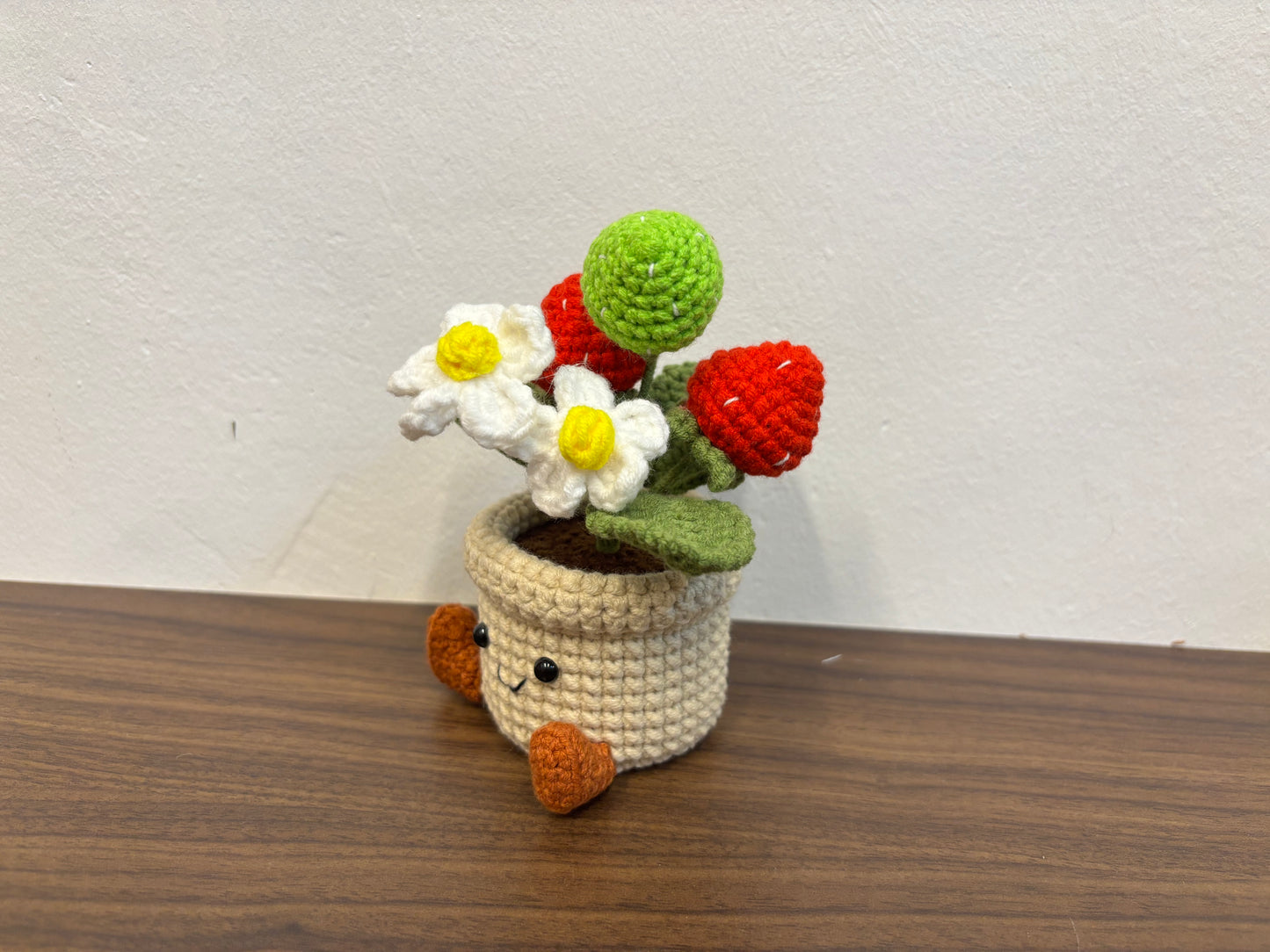 Small Plush-Inspired Crochet Plant Pot
