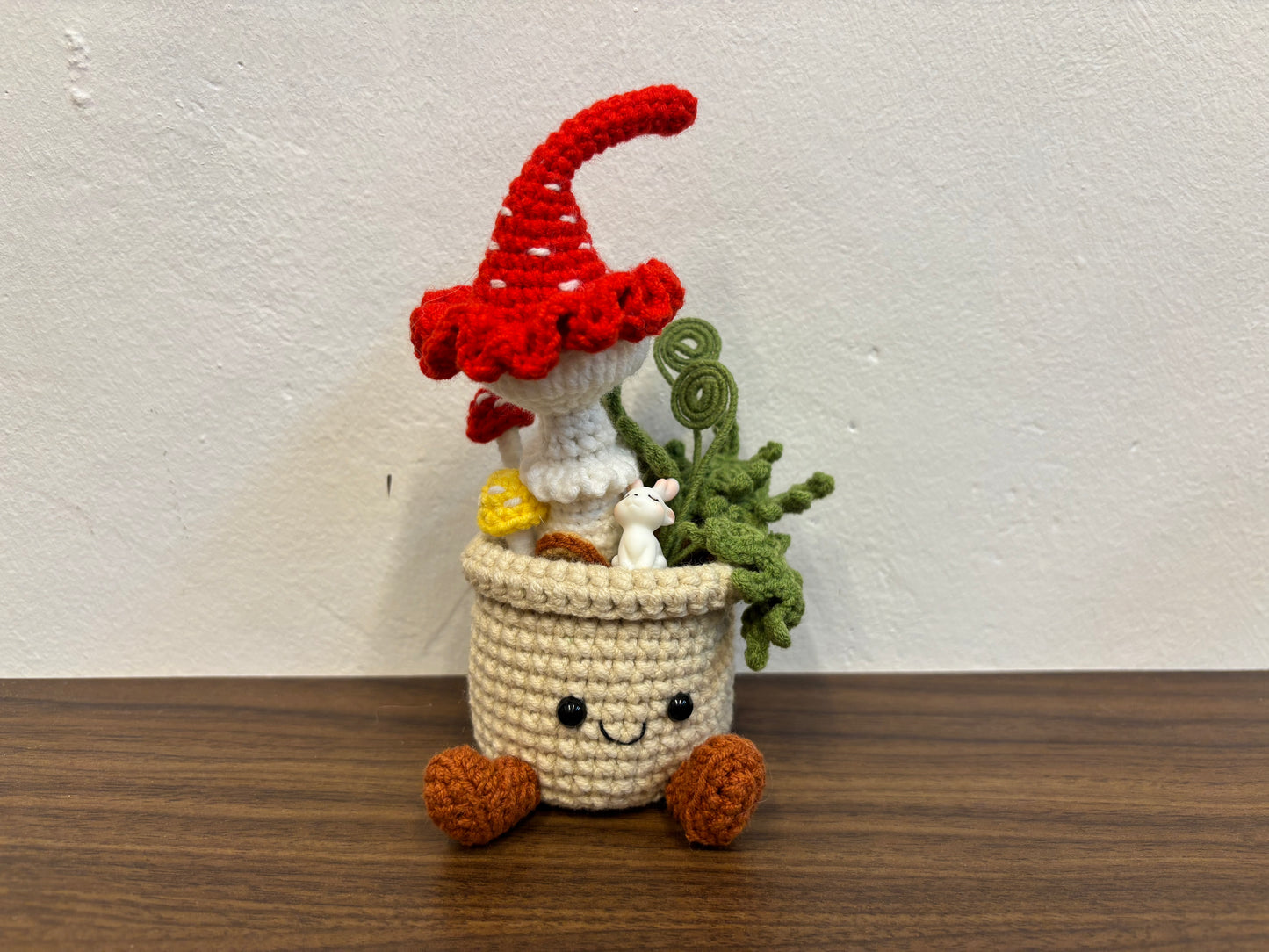 Small Plush-Inspired Crochet Plant Pot