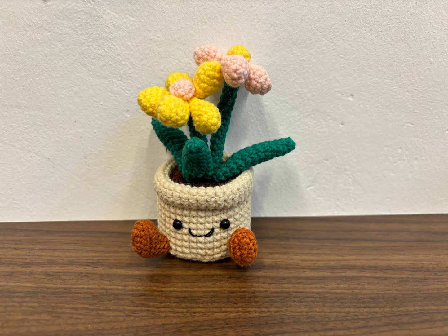 Small Plush-Inspired Crochet Plant Pot